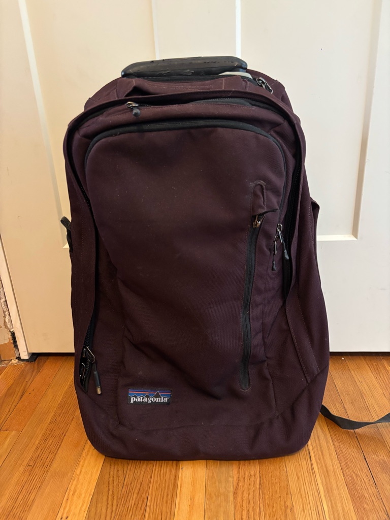 Patagonia Mlc Wheelie 3 Way Travel Bag Dark Purple Business Luggage Suitcase